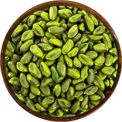 مغز پسته پوست کنده خوش رنگ برای تزئین خوراکی ها