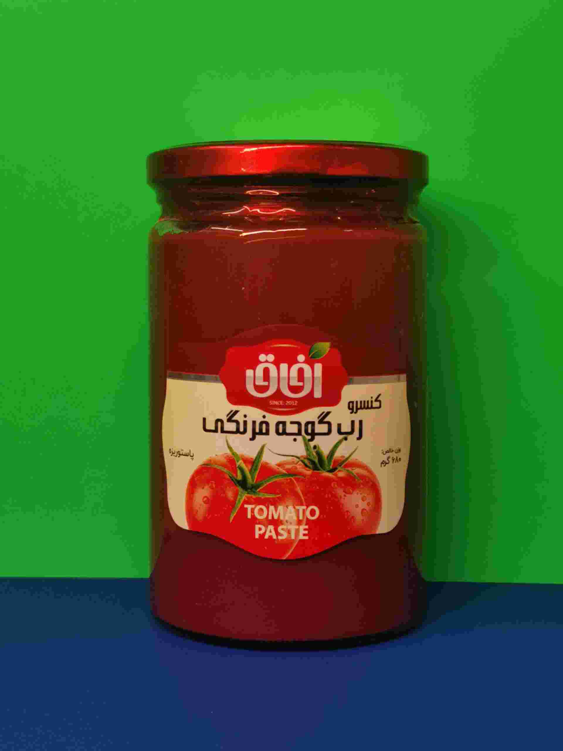 فروش کنسرو رب گوجه فرنگی شیشه ۱۶۰۰ گرمی + قیمت همکاری