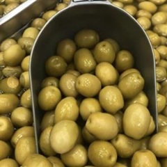 زیتون باهسته سوپر ۵۵۰ گرمی + زیتون سبز درشت و خوش طعم