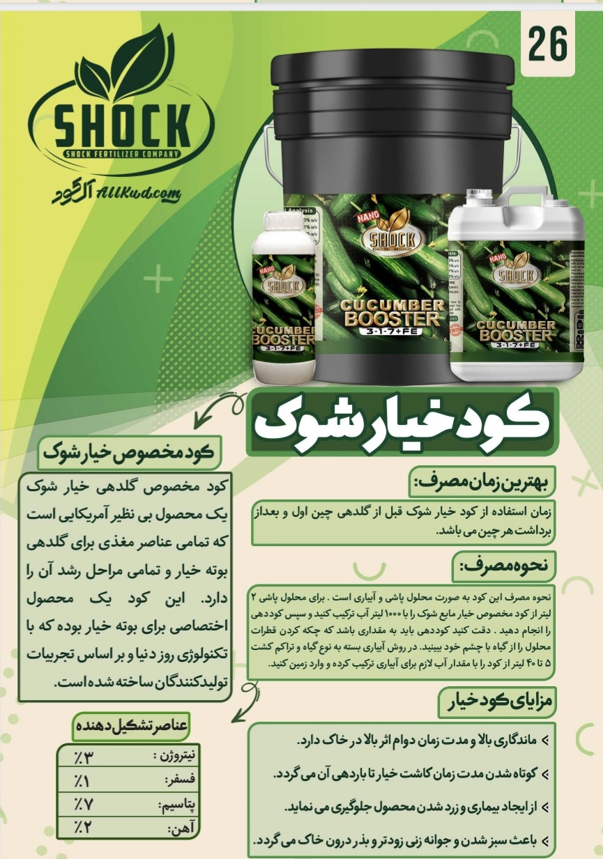 کود خیار فروش بینظیر