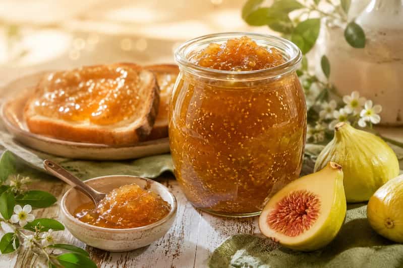 مربا انجیر سیاه له شده خوش طعم و مناسب صبحانه