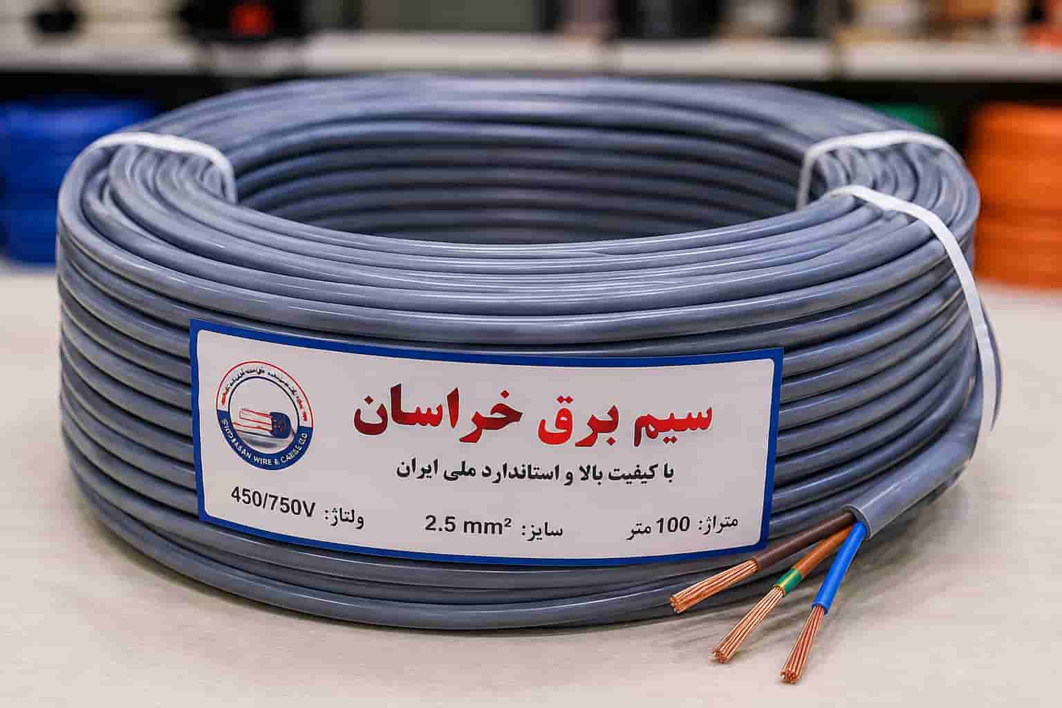 سیم برق خراسان با ساختار مناسب برای نصب و اجرا