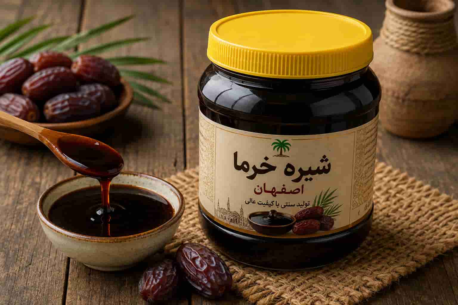 شیره خرما اصفهان تولید سنتی با کیفیت عالی