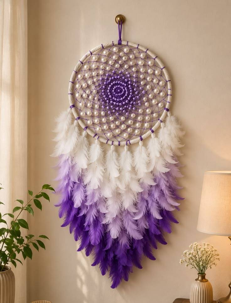 دیوار کوب بافتنی طرح پر کد 1