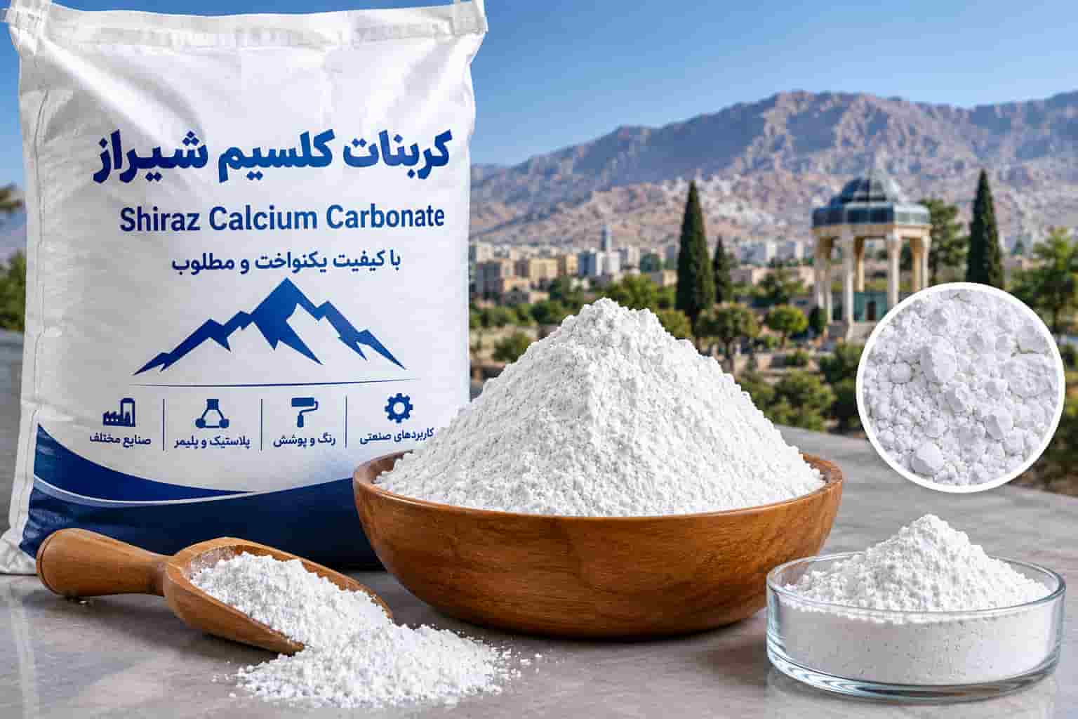 کربنات کلسیم شیراز با کیفیت یکنواخت و مطلوب