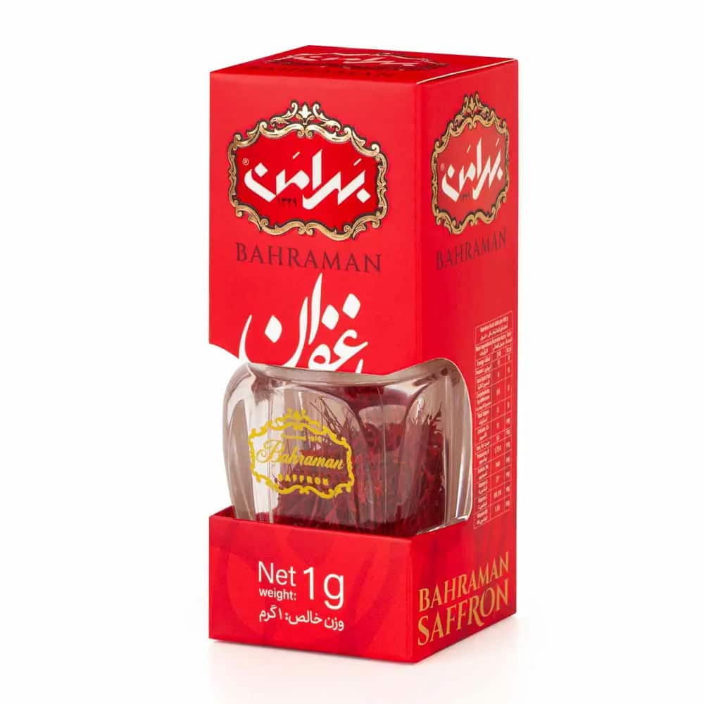 زعفران یک گرمی بهرامن با بسته بندی شکیل و کیفیت ممتاز
