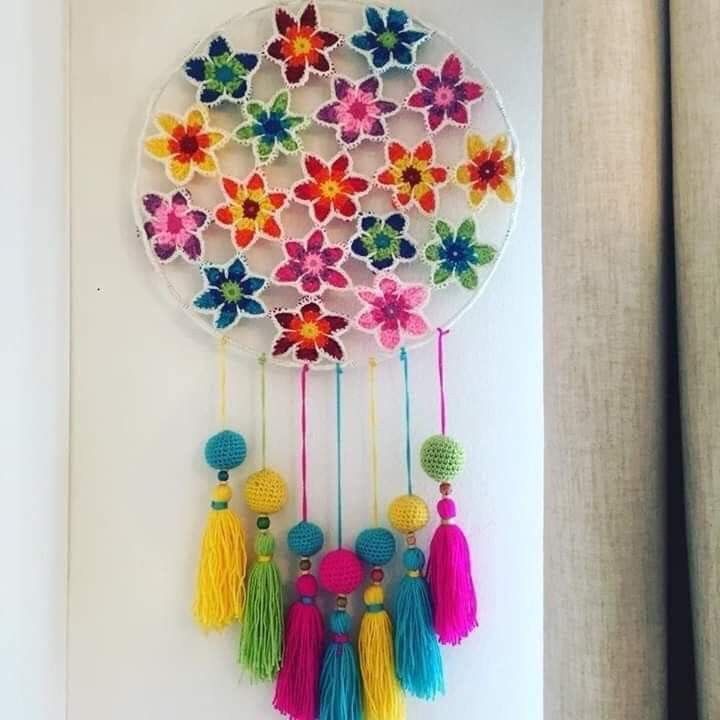 دیوارکوب بافتنی طرح فانتزی کد 8