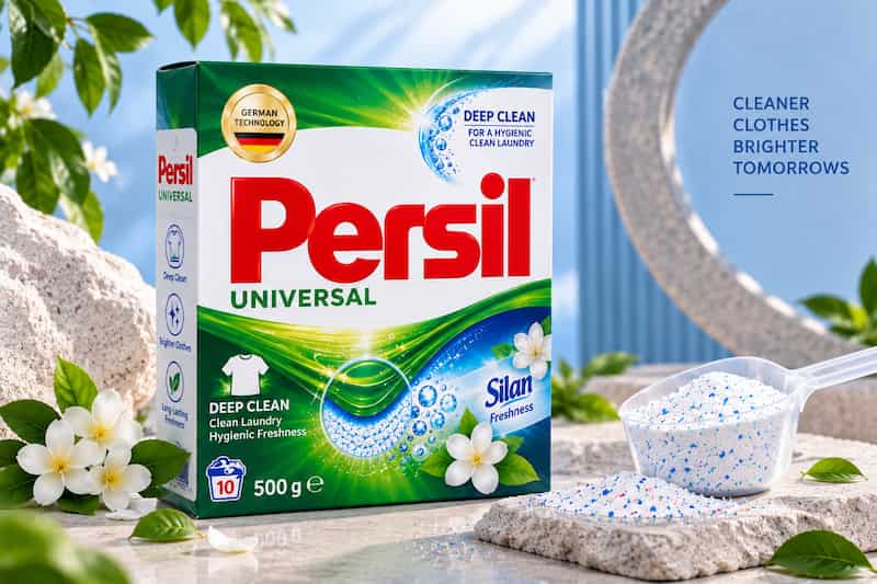پودر دستی لباسشویی پرسیل 500 گرم مناسب فروشگاهی