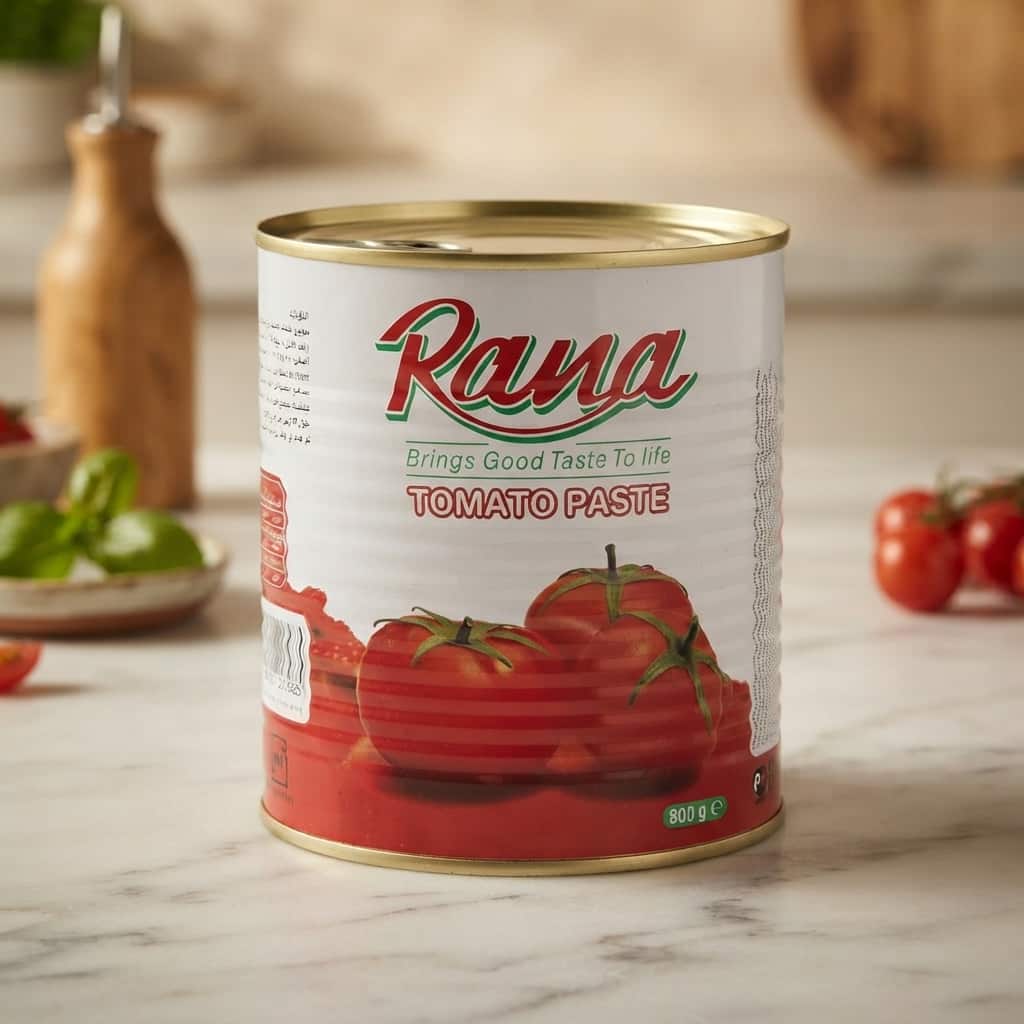 رب گوجه فرنگی رعنا ۸۰۰ گرمی با حجم کاربردی