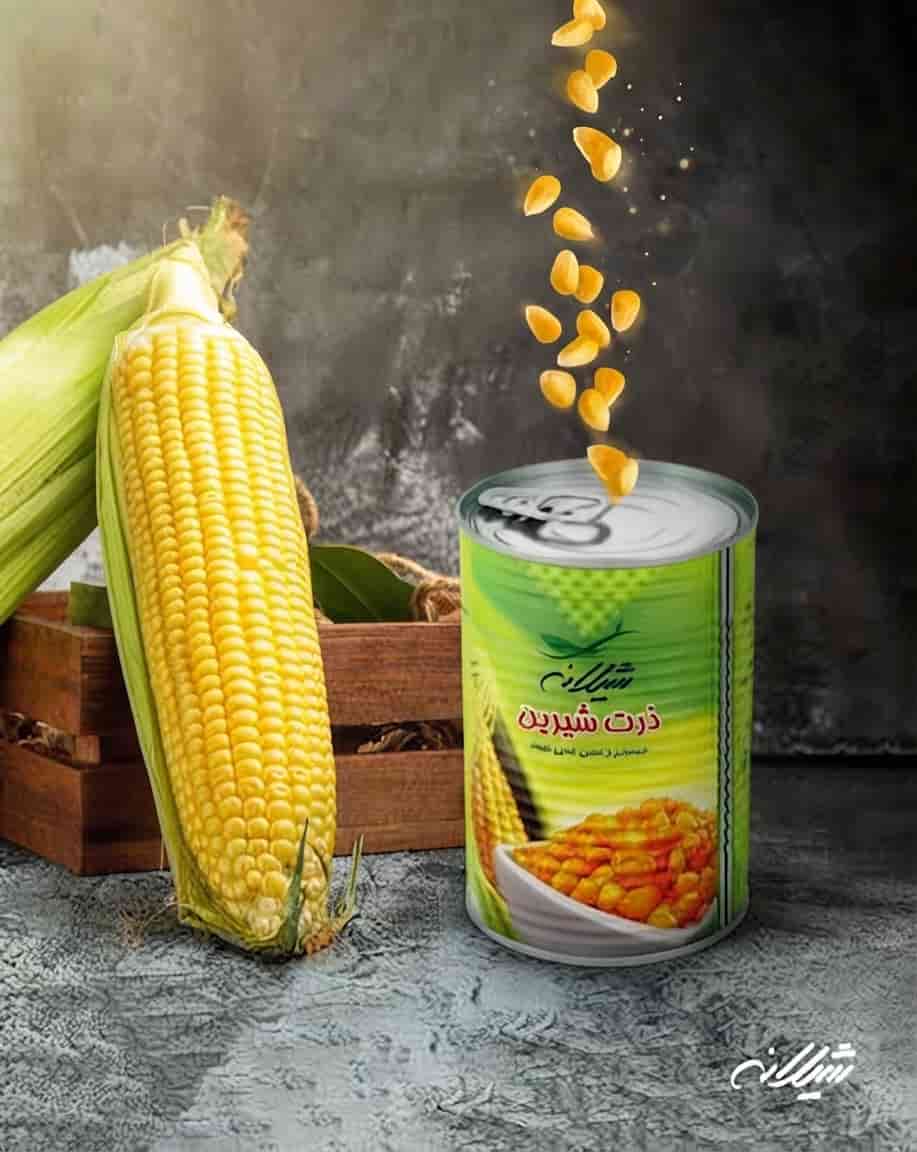 کنسرو ذرت شیلانه با کیفیت استاندارد