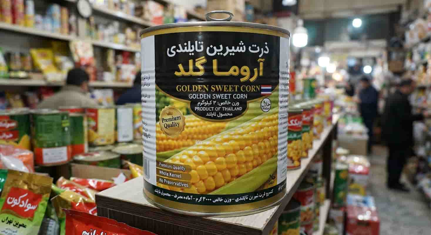 کنسرو ذرت ۳ کیلویی تایلندی با کیفیت وارداتی