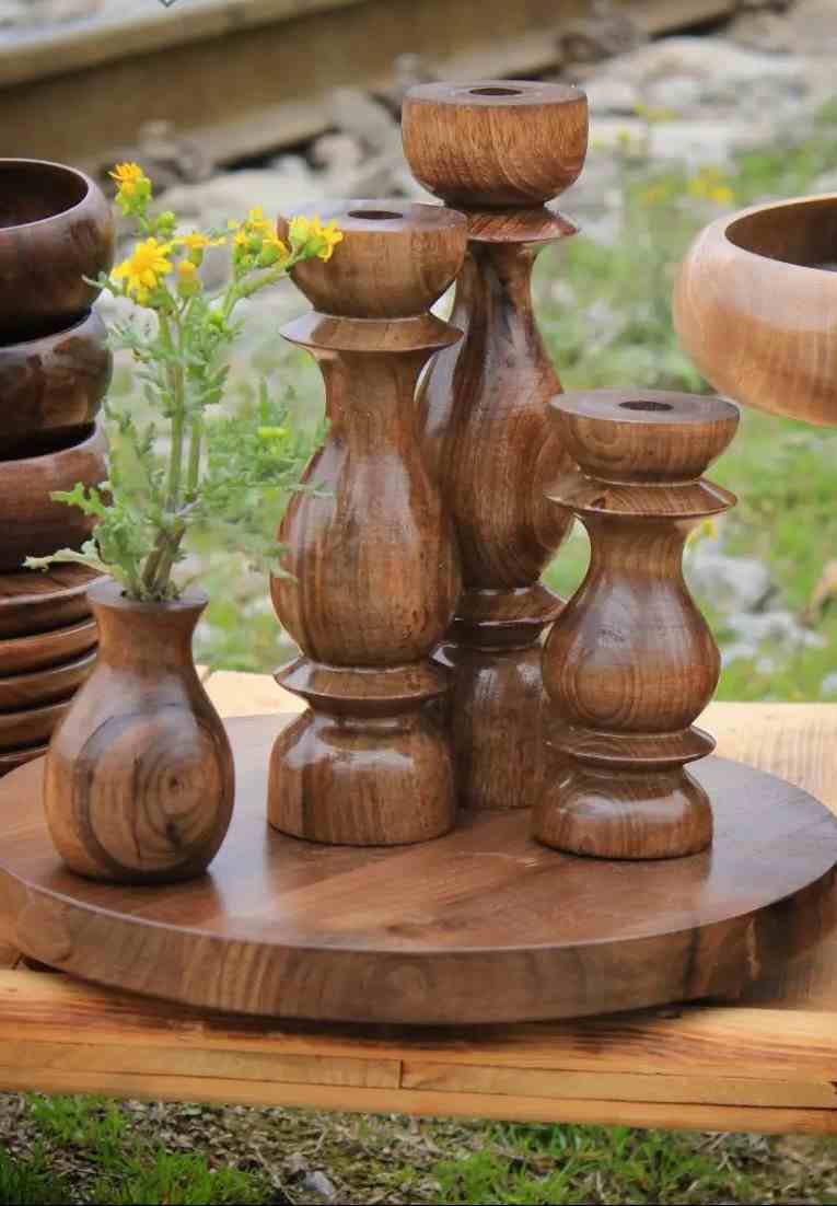 تصویر 1 از سرویس پذیرایی چوبی جنس گردو