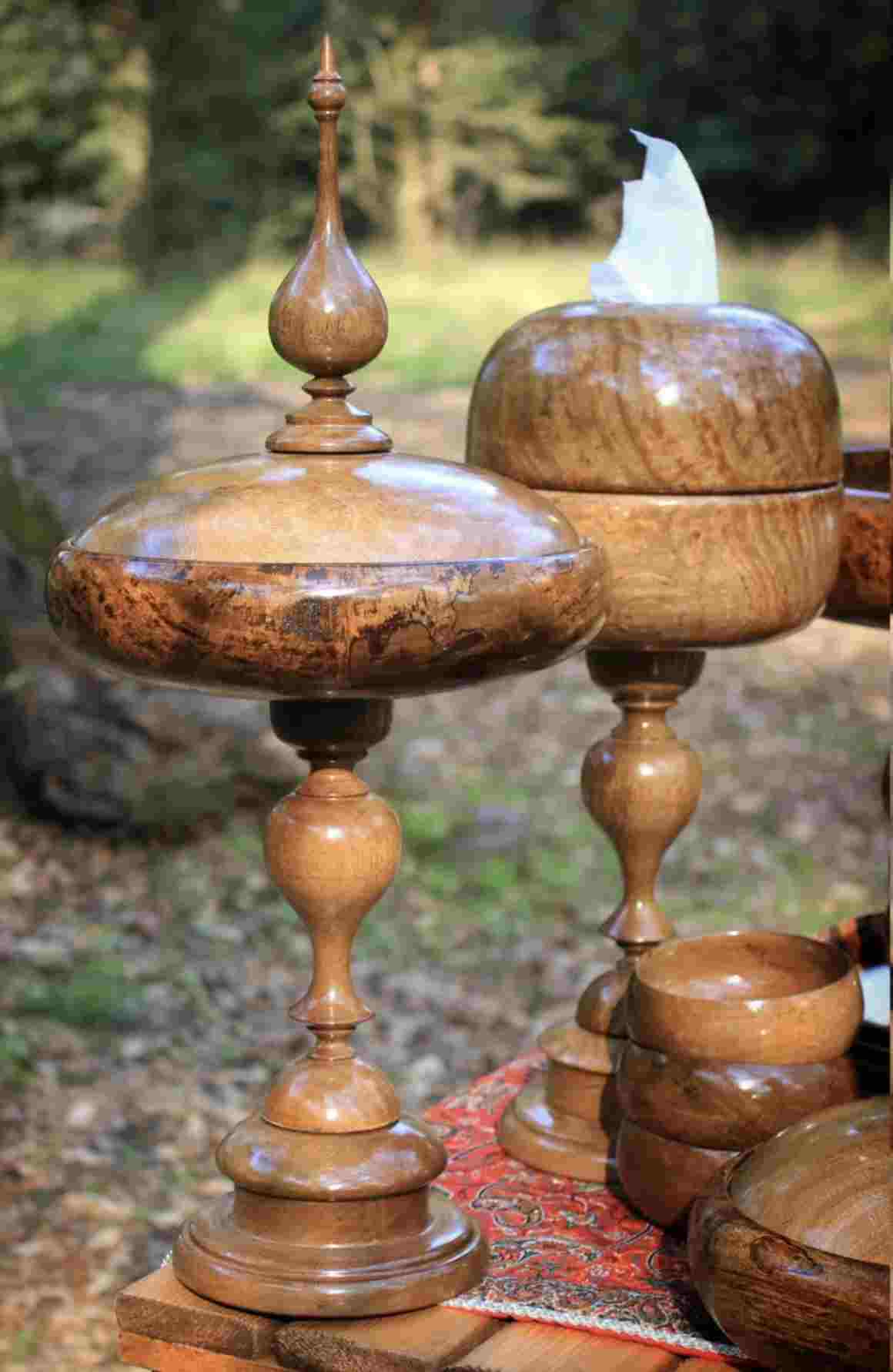 تصویر 2 از سرویس پذیرایی چوبی جنس گردو